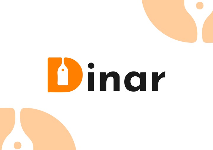 لوغو لمتجر الكتروني لبيع  ملابس اسلامية dinar