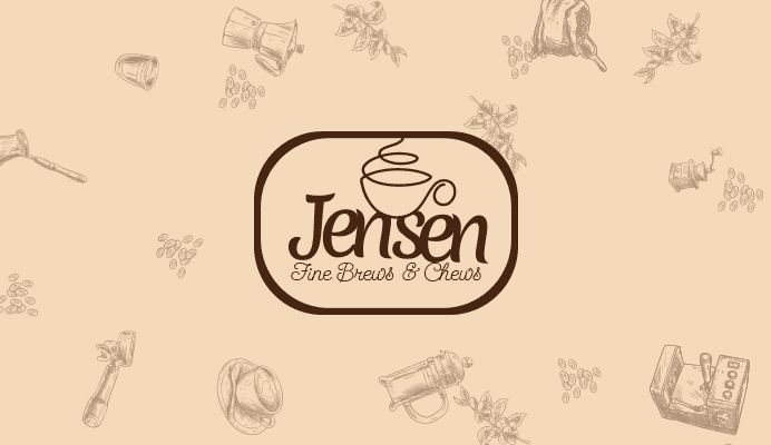 cafe logo and business card