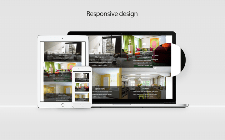Responsive modern Interior Design Website