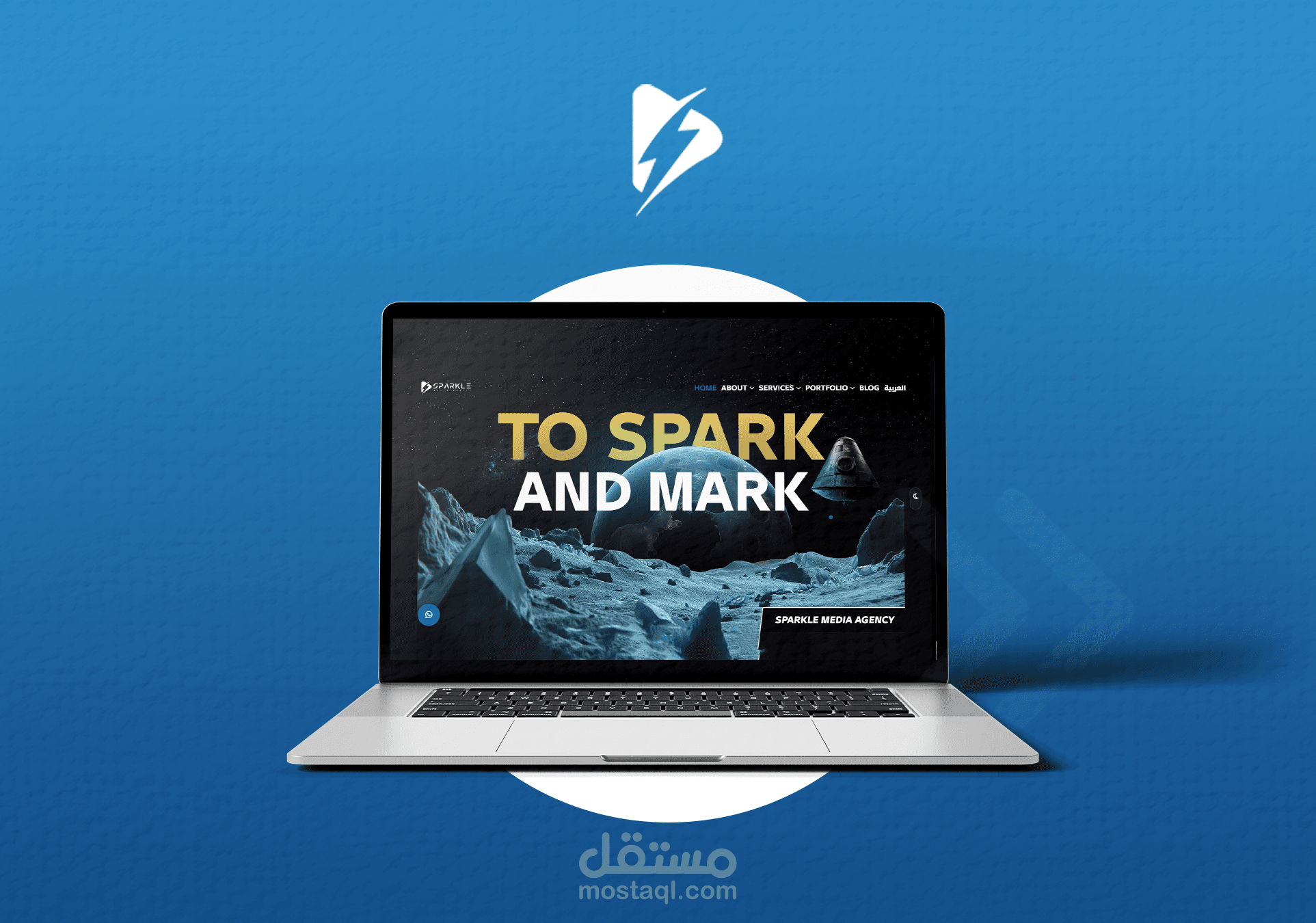 موقع شركة sparkle media agency| corporate website development