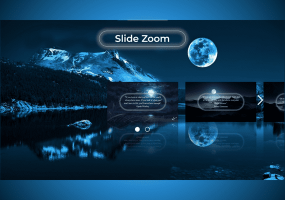 Navigation Bar Slide Zoom PowerPoint Template