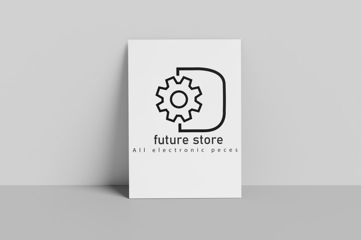 تصميم شعار متجر الالكتروني (future store)