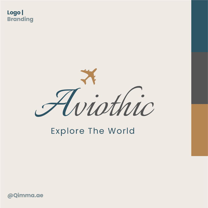 تصميم هوية تجارية لشركة سياحية / Aviothic branding