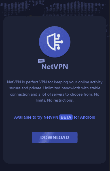 Simple Website Design for a VPN Application with php