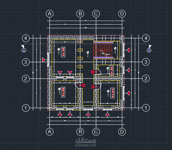 مخططات تنفيذية لشقق سكنيه