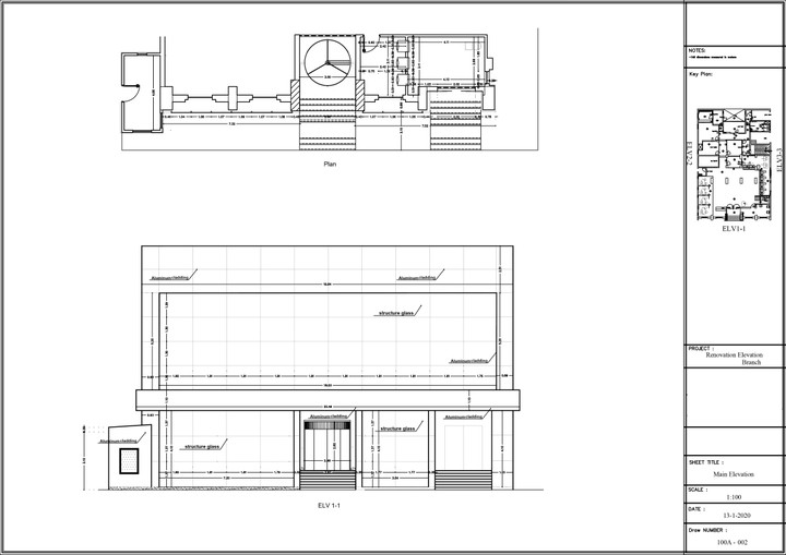 Architectural Shop Drawing Elevation