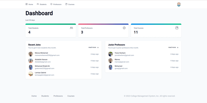 College management system