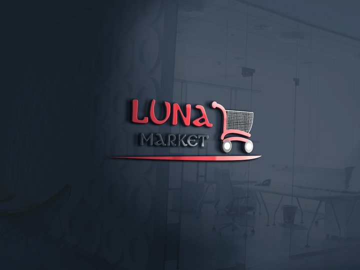 شعار لونا ماركت  luna market logo