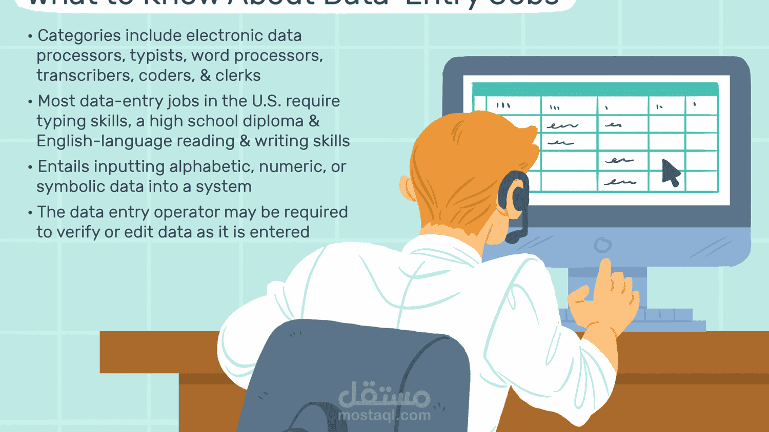 Customer service and Data entry | مستقل