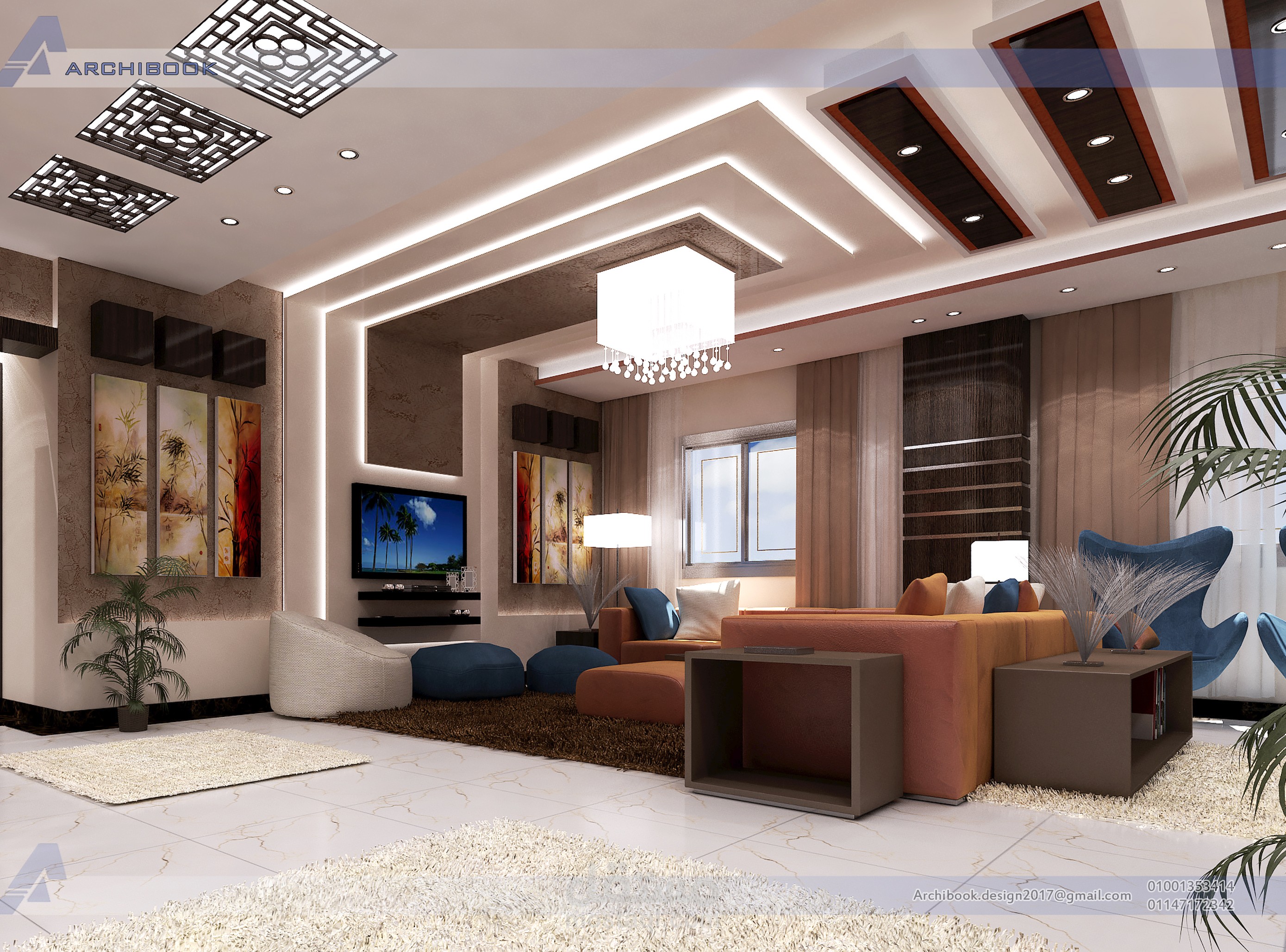 تصميم داخلى 3D RECPTION