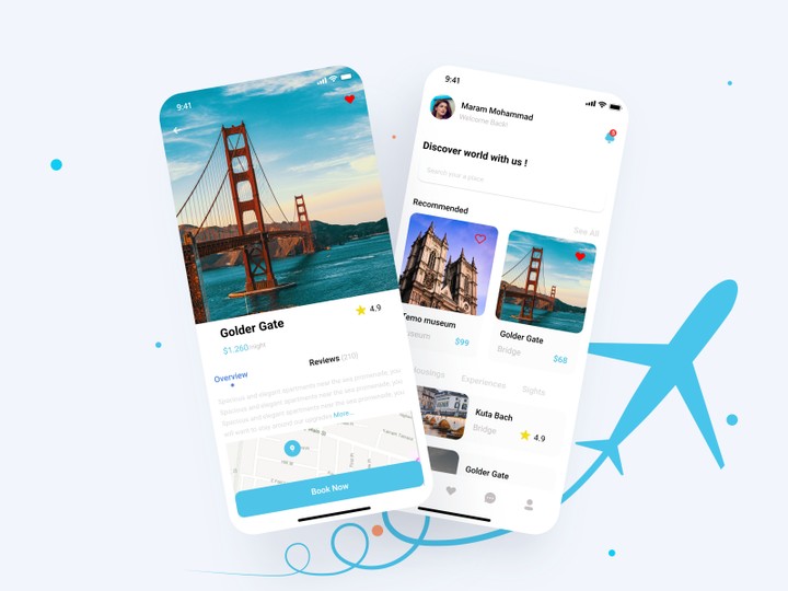 re-design travel app