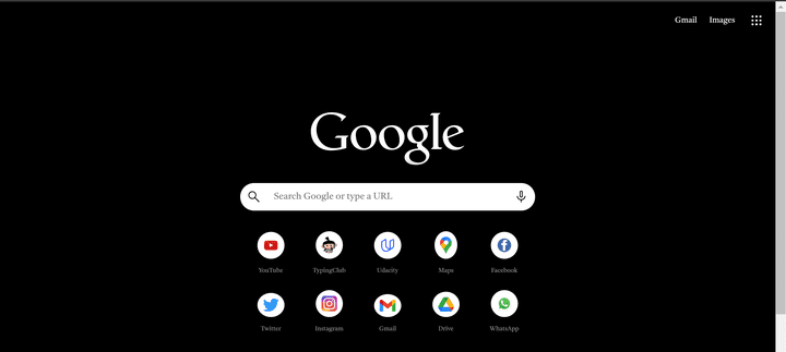 Google homepage replicate