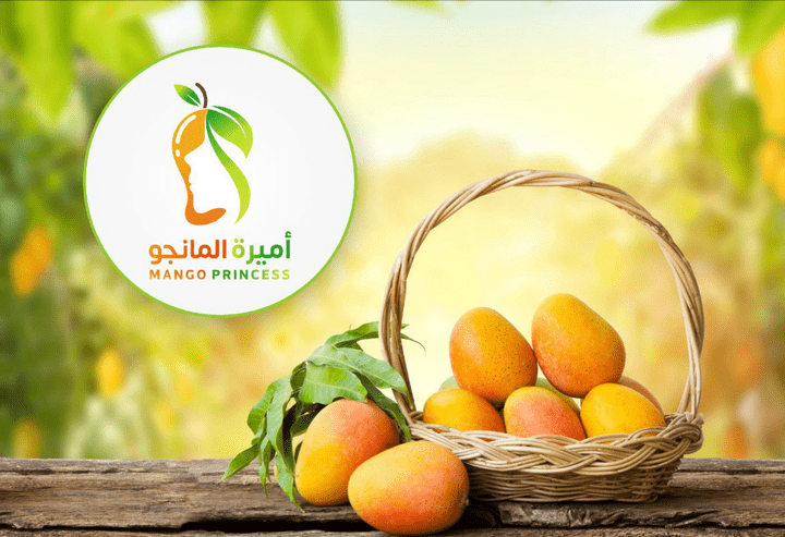 تصميم هوية أميرة المانجو Mango Princess logo