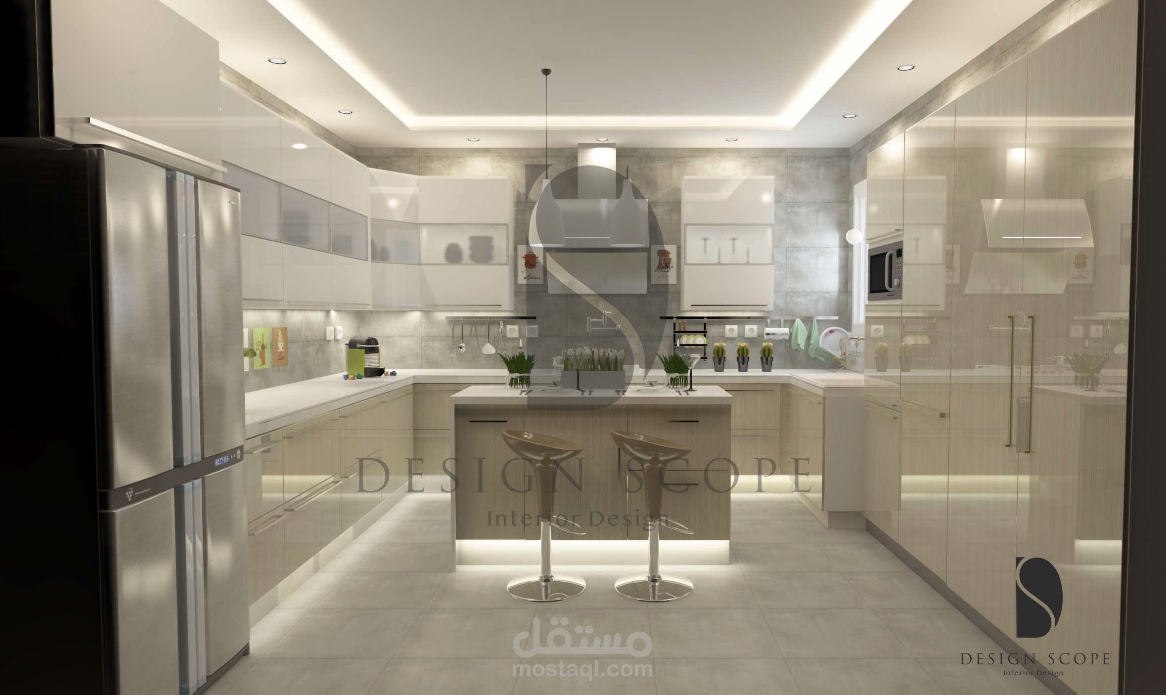 Kitchen design - تصميم مطبخ مودرن