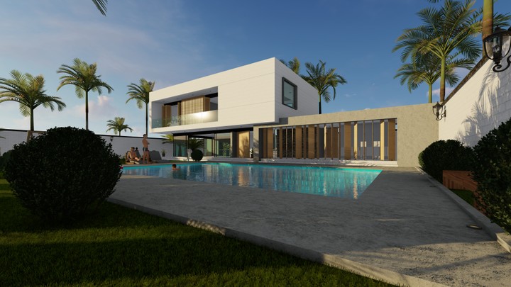 Exterior design villa