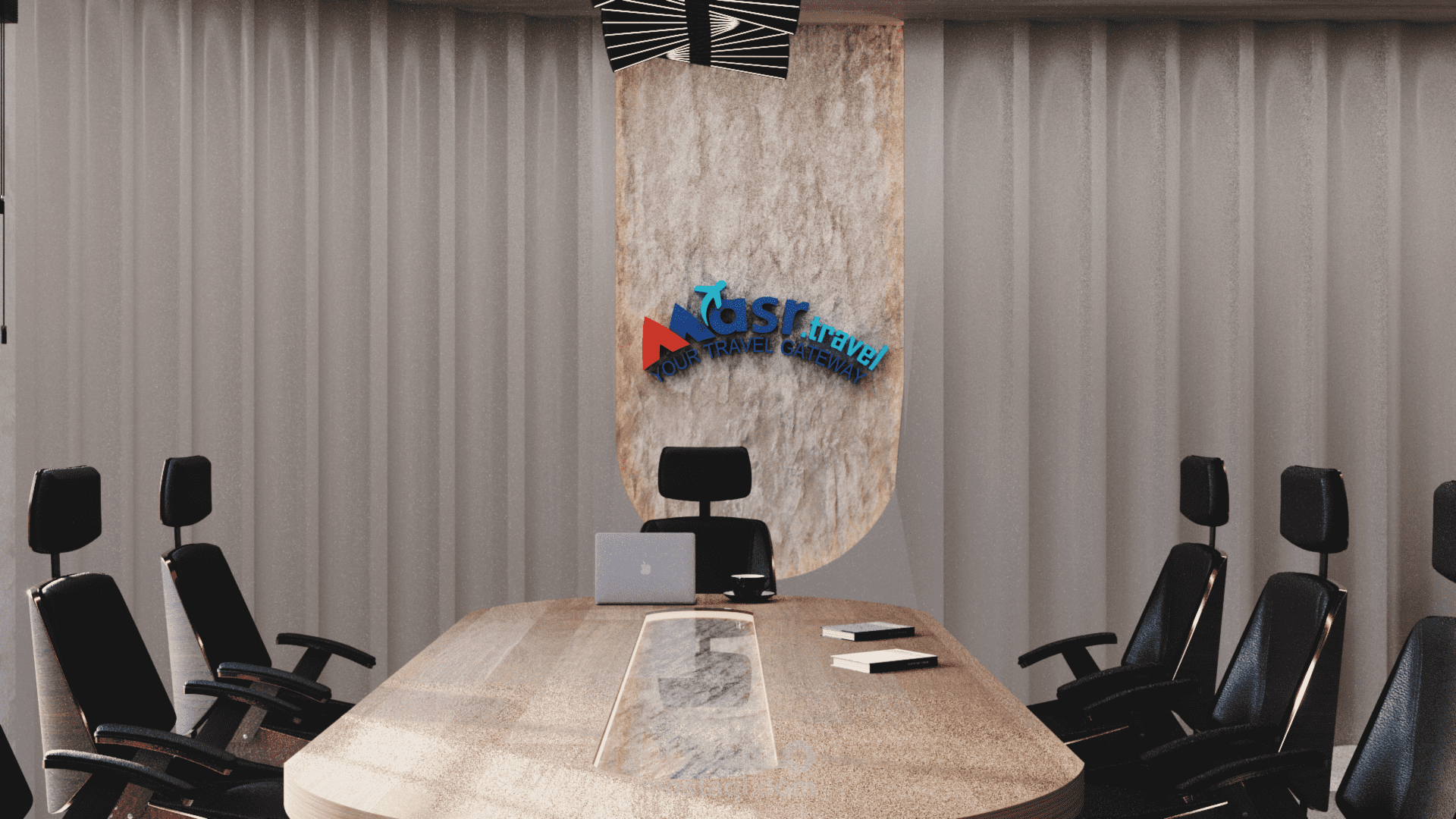 Design for a meeting room for a tourism company