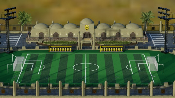 تصميم 3d لنادي كيميت المصري لكرة القدم