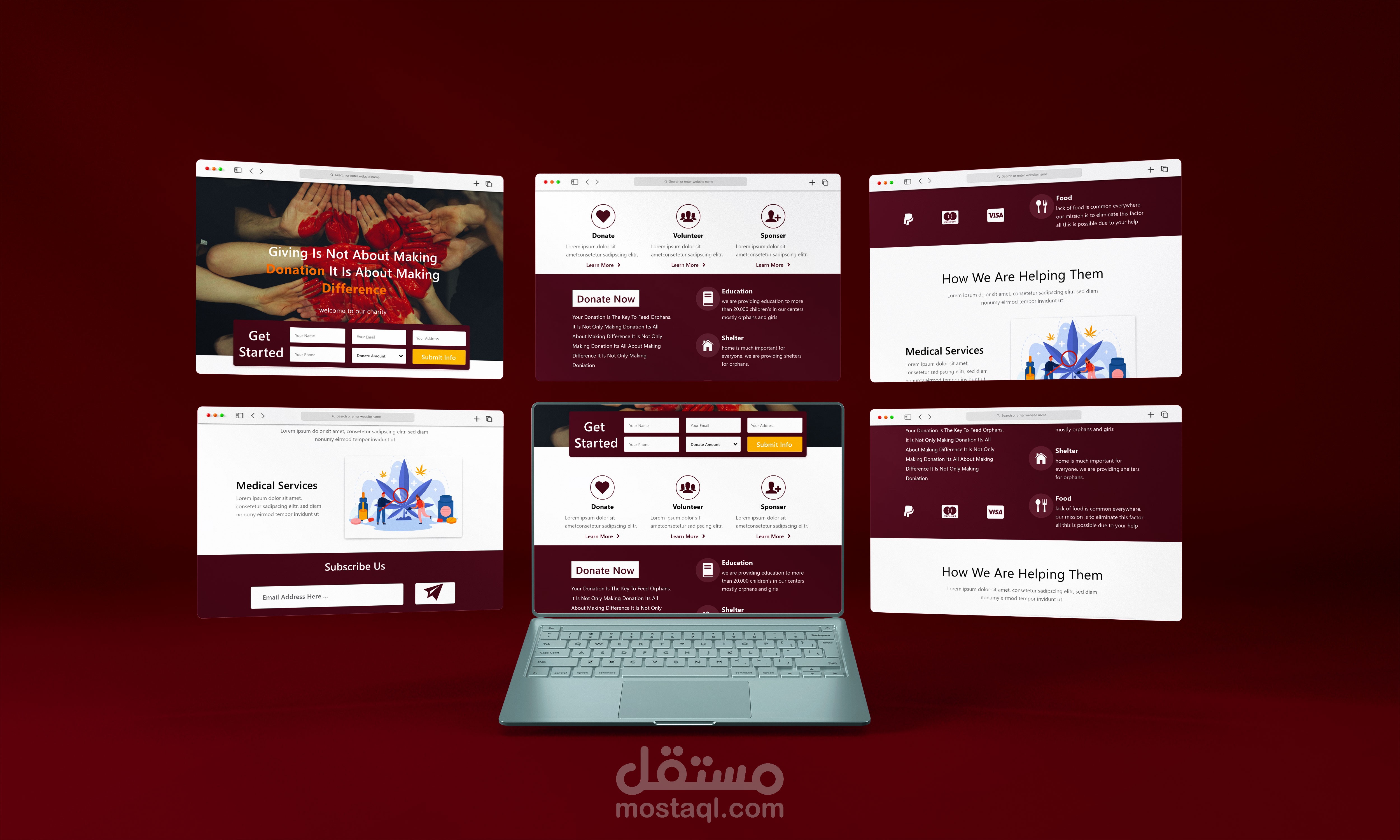 UI/UX Design (Resturant) Web Sites