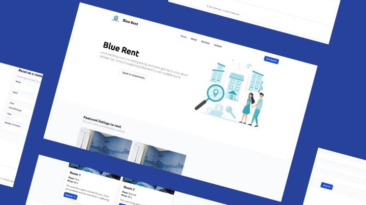 نظام Blue Rent لحجز  الغرف وتأجيرها