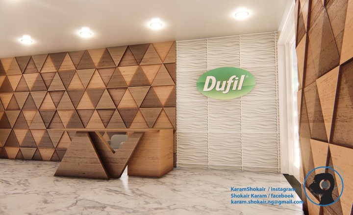 Ideas for Reception and workstation for Dufil company