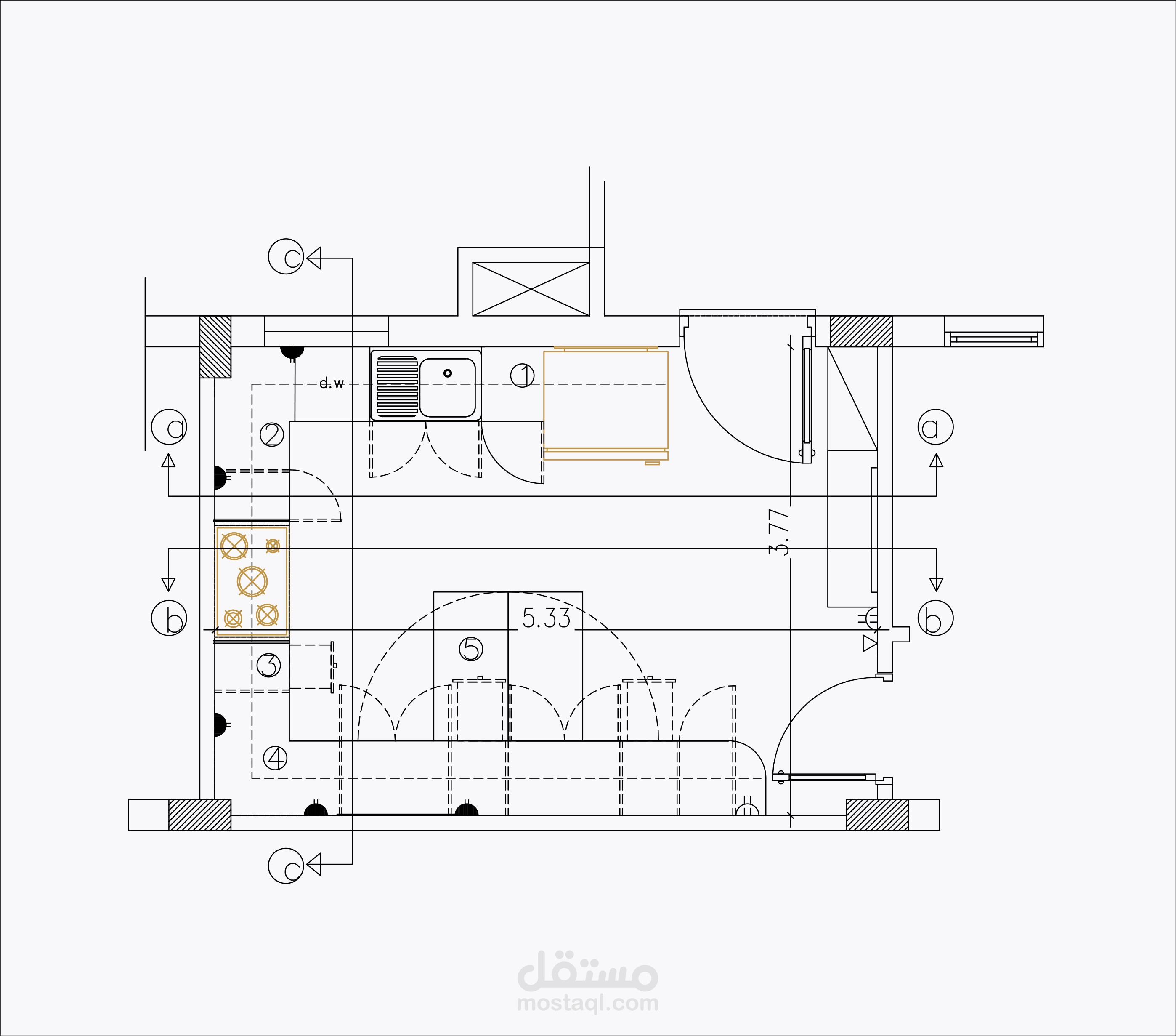 عمل تصميم لمطابخ و عمل واجهات و رسومات تنفيذية