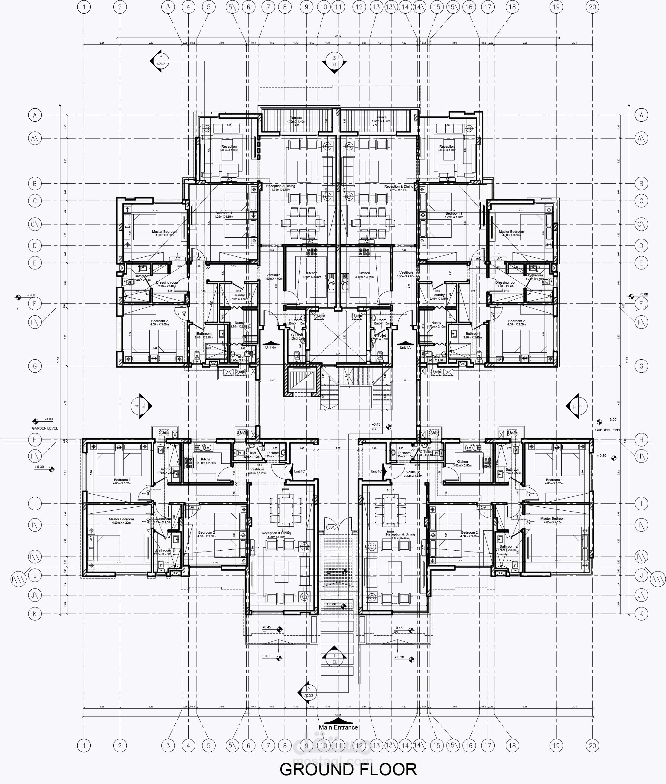 تصميم وحدات سكنية و رسمها علي الأوتوكاد