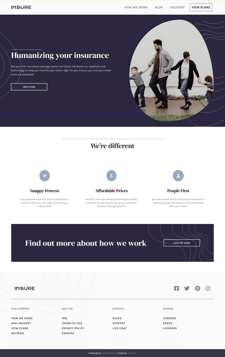 Insure-landing-page