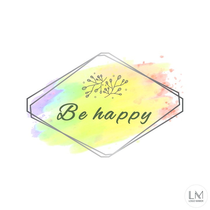 لوجو Be happy للملابس