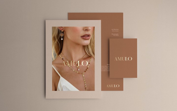 (AMULO Jewelry ( Branding, Packaging, logotype