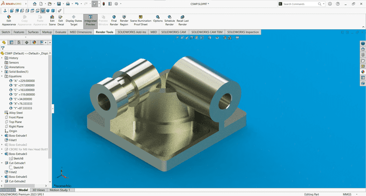 ٍSOLIDWORKS Part Exam