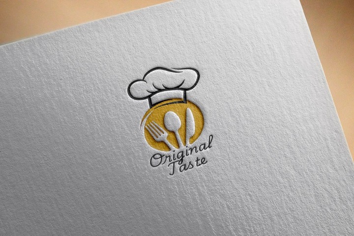 Restaurant logo design -mockup