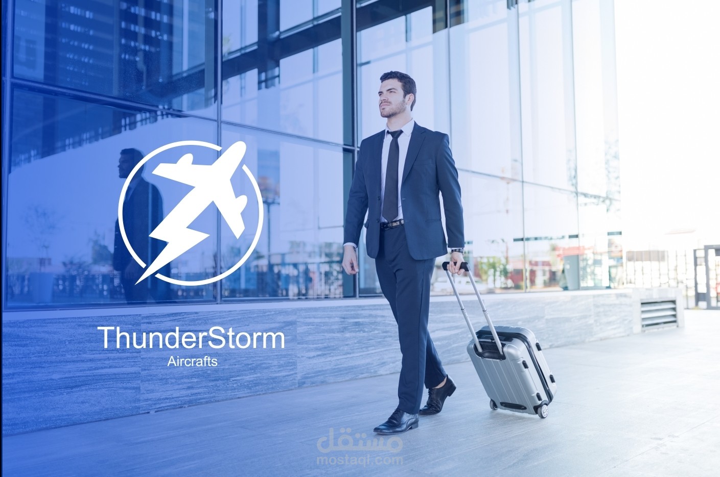 Logo design for aircraft company called thunderstorm