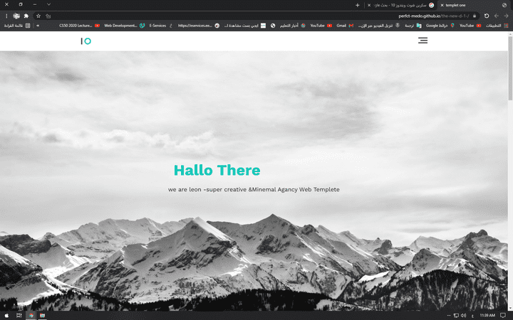 landing page