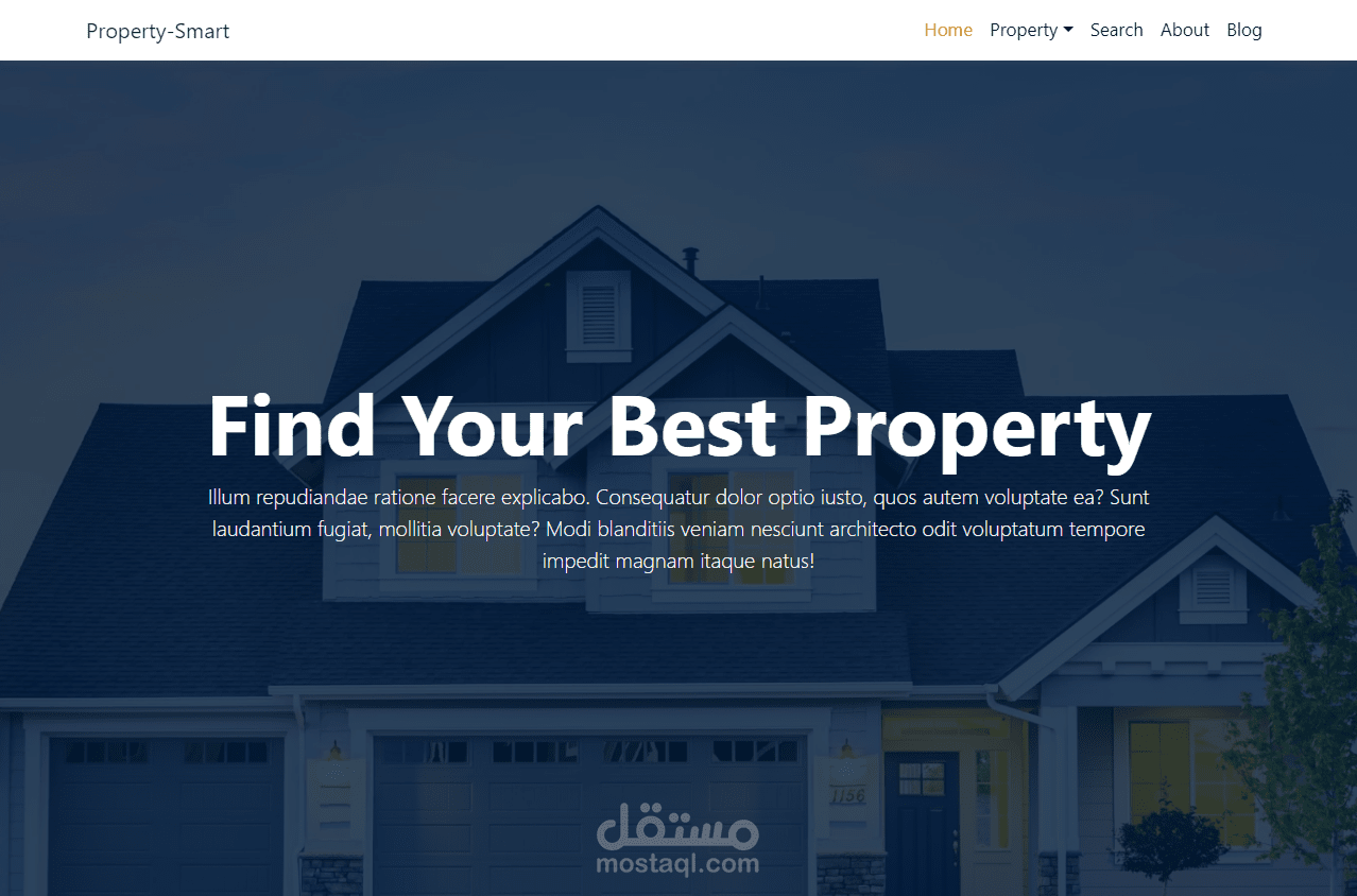 real estate website مستقل