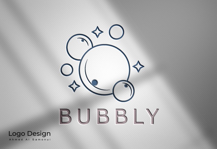 تصميم شعار لشركة BUBBLY