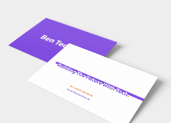 بطاقات عمل لشركة تكنولوجيا Techno Business Card