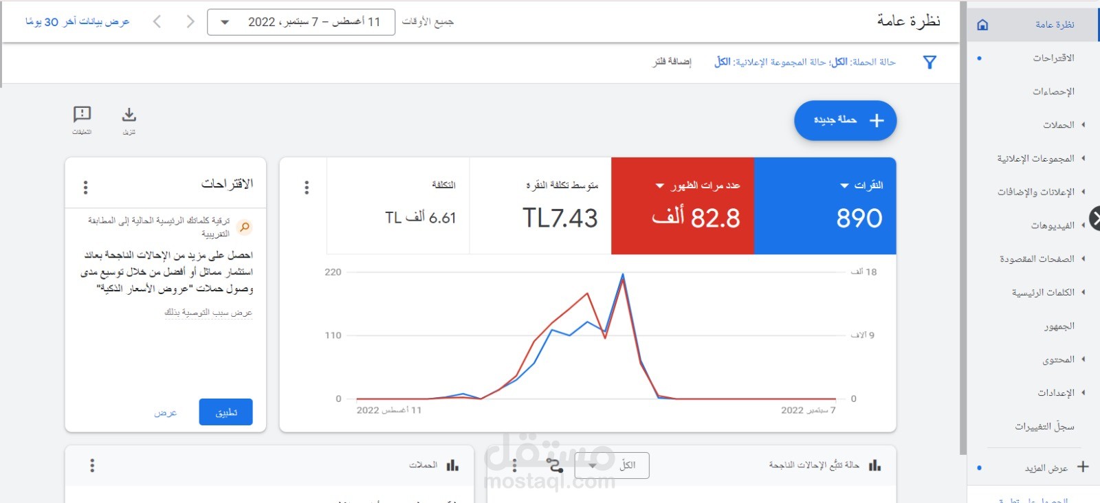 حملات اعلانية على منتصات التواصل الاجتماعي