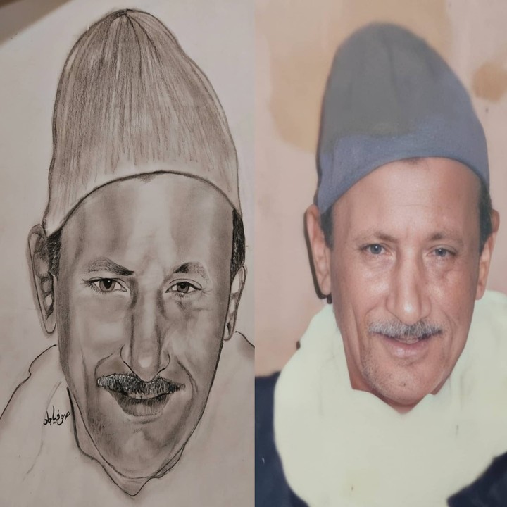 رسم بورتريه بخامه الرصاص والفحم