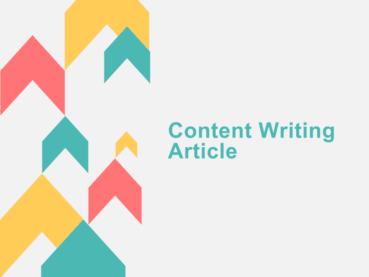 English Content Writing | Article | كتابة مقال في اللغة الانجليزية