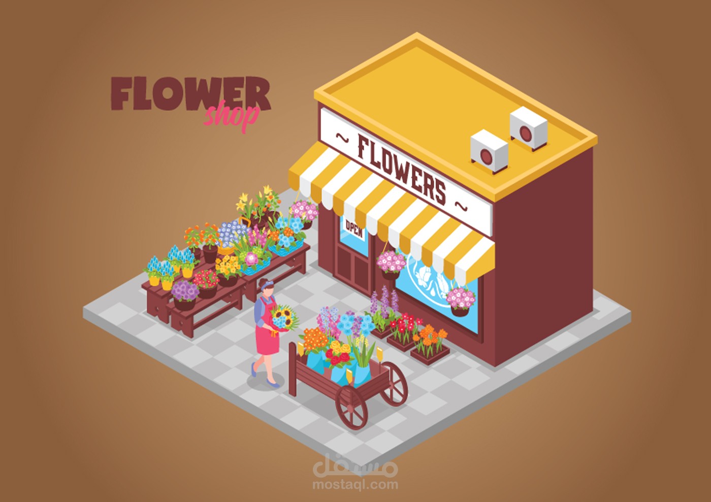 Isometric Flower Shop