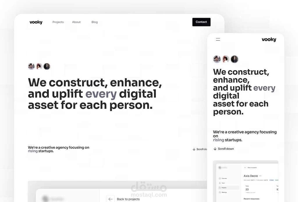 Vooky — Design Studio Website