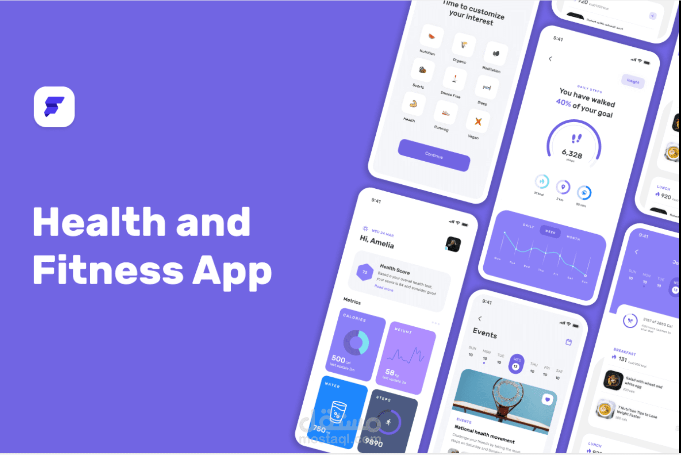 Health & Fitness App Template