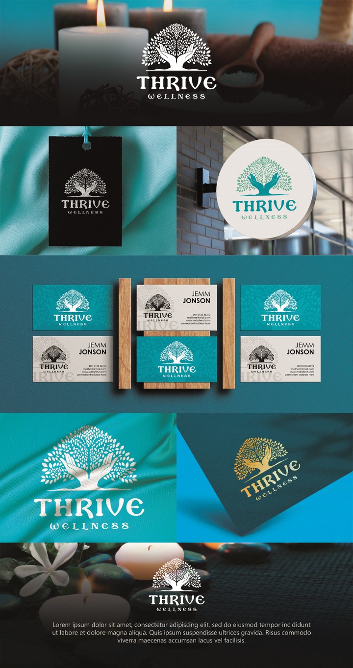 Thrive Wellness Logo Concept