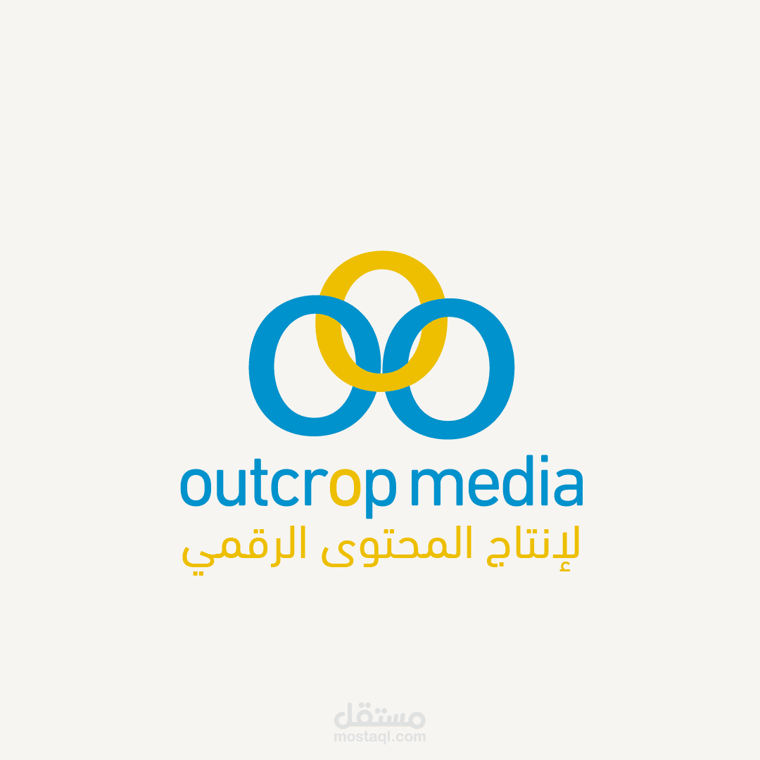 تصميم شعار لشركة outcrop media