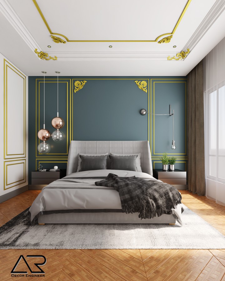 neoclassic bedroom