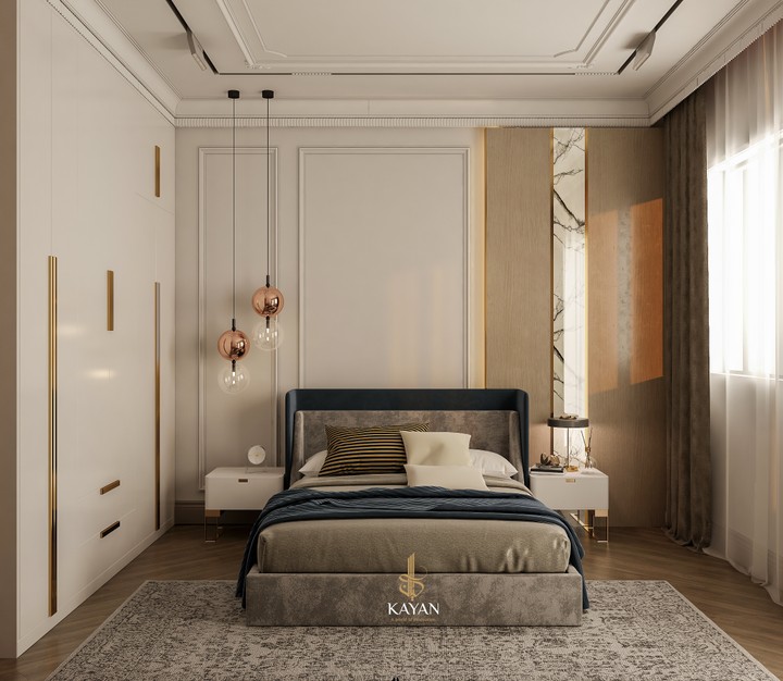 neoclassic bedroom