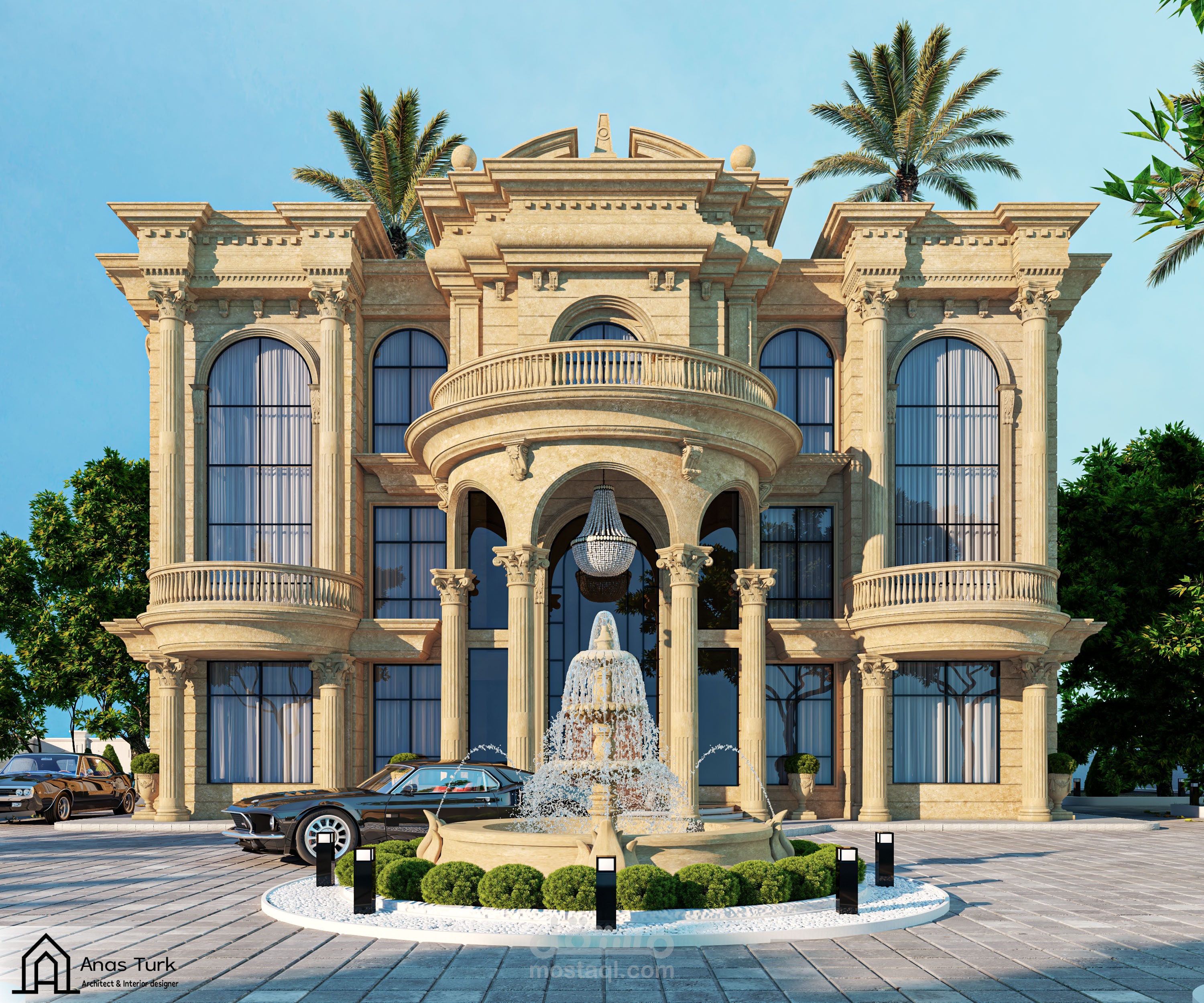 My new work in classic style villa exterior design