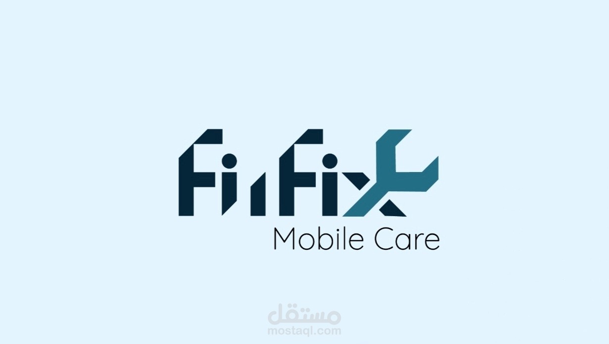 تصميم لوجو لشركة FinFix Mobile Care لتصليح الهواتف الذاكية