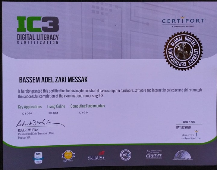 IC3 Digital Literacy Certification