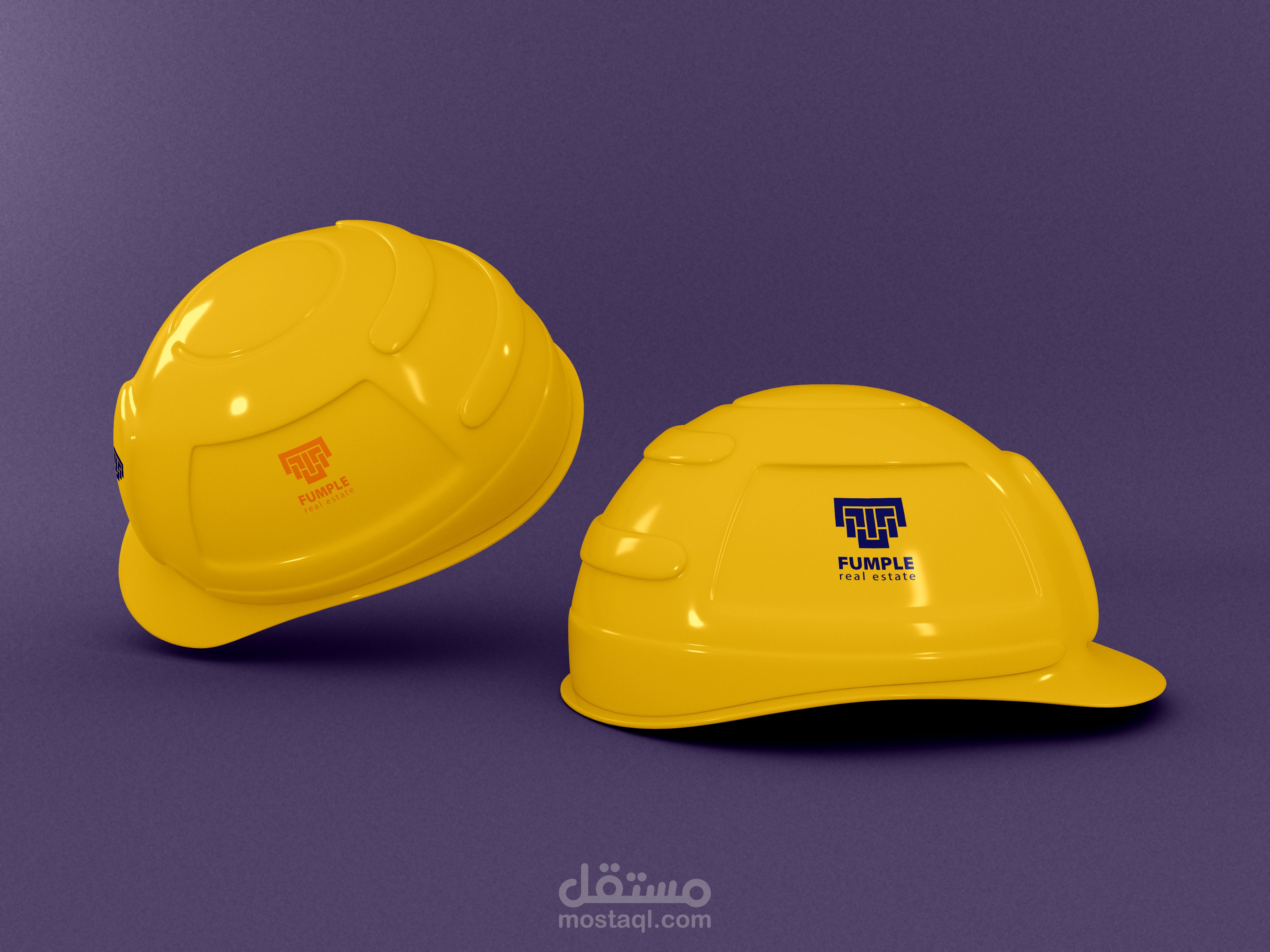 شعار وهويه بصريه لشركه عقارات باسم FUMPL